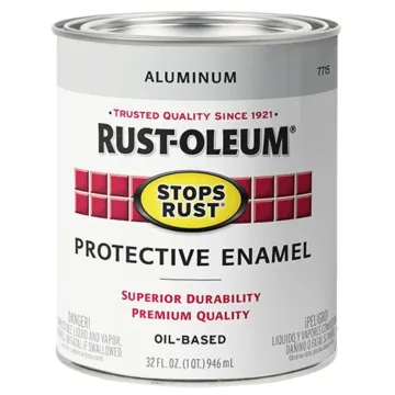 Rust-Oleum Stops Rust® - Protective Enamel Brush-On Paint - Quart - Gloss Aluminum