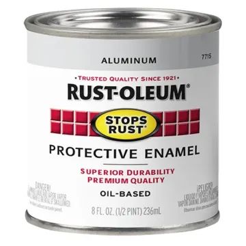 Rust-Oleum Stops Rust® - Protective Enamel Brush-On Paint - Half-Pint - Gloss Aluminum