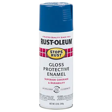Rust-Oleum Stops Rust® - Protective Enamel Spray Paint - 12 oz - Royal Blue