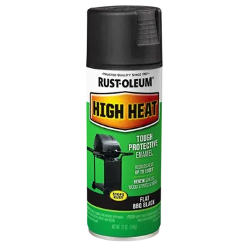 Rust-Oleum Specialty High Heat Spray (Flat - BBQ Black) 12 oz