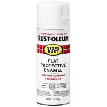 Rust-Oleum Stops Rust Protective Enamel Spray (Flat - White) 12 oz