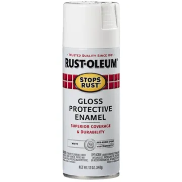 Rust-Oleum Stops Rust Protective Enamel Spray (Gloss - White) 12 oz