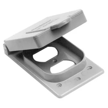IPEX WDR15/10 PVC WP SING. GANG COV. DUP. REC. GREY SCEPTER
