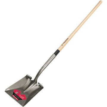 Truper Pro Square Point Shovel with Wood Handle