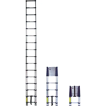 Xtend+Climb 19-1/2 ft Max Reach 16-Step 250lb Telescoping Ladder, Aluminum