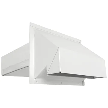 Imperial VT0515 Exhaust Hood, Heavy-Duty, Galvanized Steel, White, For: 3-1/4 x 10 in Ducts
