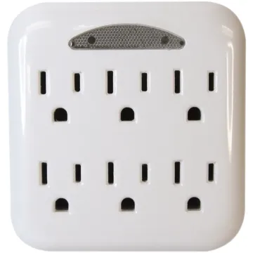 PowerZone OR801105 Outlet Tap, 125 V, 6-Outlet, White