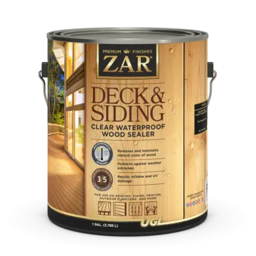 ZAR Deck and Siding Waterproof Wood Sealer (Clear) 1 gal