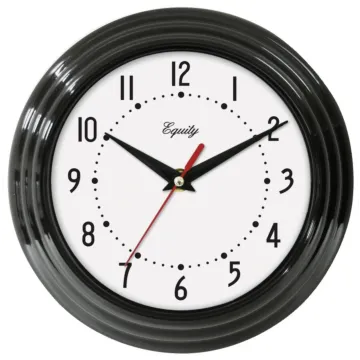 La Crosse Technology 8" Analog Wall Clock - Black