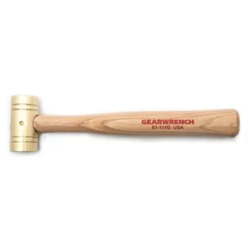 GearWrench Apex® 1 lb Brass Brass Brass Hammer with Hickory Handle