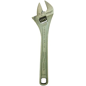 Channellock 12" Adj Wrench, Wide, Chrome