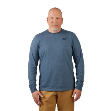 FREEFLEX™ Hybrid Long Sleeve Work Tee (Blue)