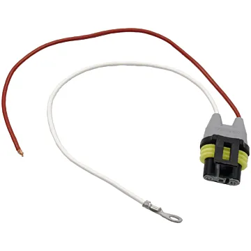 Peterson Molded 2-Wire Plug; Stripped Lead/Ring Terminal