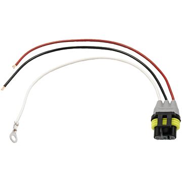 Peterson Molded 3-Wire Plug; Stripped Lead/Ring Terminal