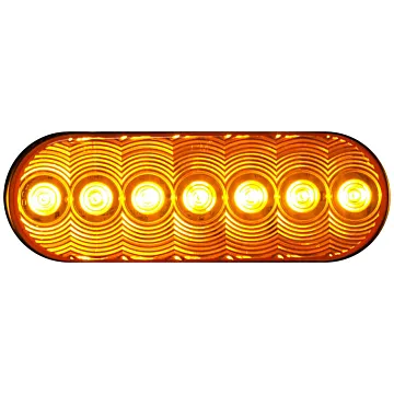 Peterson 16 V LED Amber Front & Rear Oval Turn Signal Light