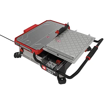 Porter Cable Porter-Cable PCE980 Table Top Wet Tile Saw, 20 V, 6.5 A, 1300 W, 7 in Dia Blade, 17-1/2 in Ripping