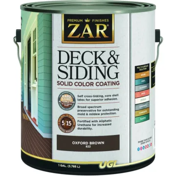 ZAR Deck and Siding Solid Stain (Oxford Brown) 1 gal