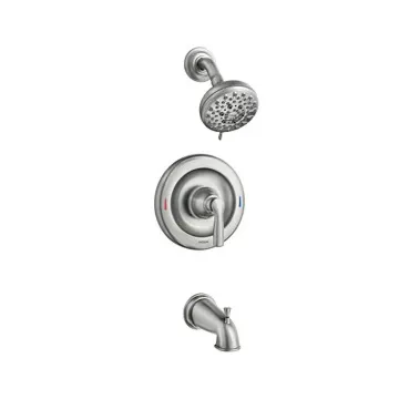 Moen 82537SRN Spot Resist Brushed Nickel Posi-Temp(R) Tub/Shower