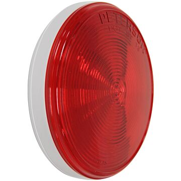 Peterson Single Diode 12V PL3 Round Stop/Turn/Tail Light (Red) 4 in.