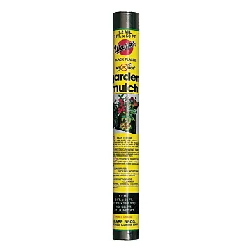 Warps Warp's No Hoe NHP-350 Lightweight Garden Mulch, 50 ft L, 3 ft W, Plastic, Black