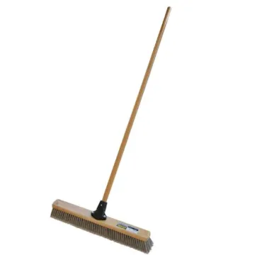 Magnolia Brush Push Broom 24 in Soft/Stiff Flex Handle