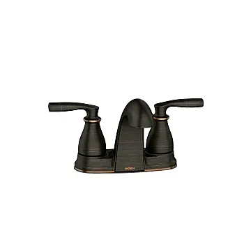 Moen Two-Handle Low Arc Bathroom Faucet (Mediterranean Bronze)