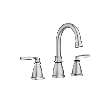 Moen 84539SRN Spot Resist Brushed Nickel Two-Handle High Arc Bathroom Faucet