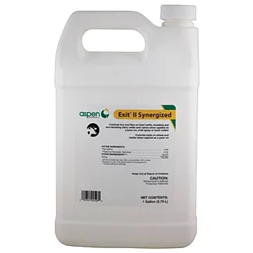 Aspen 1 gal Bottle Container Type Permethrin, Piperonyl Butoxide Exit II Permethrin 1.0% Synergized
