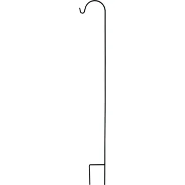 Urban Garden Square Steel Shepherd Hook (Matte Black) 90 in.