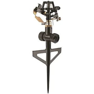 Landscapers Select GS8170 Sprinkler with Step Spike, Female, Round, Zinc