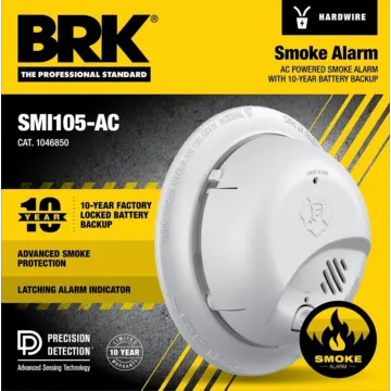 FIRST ALERT First Alert 1046850 Smoke Alarm, Ionization Sensor, White