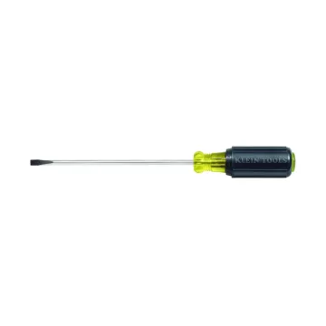 Klein Tools 3/16-Inch Cabinet Screwdriver, 6-Inch Round Shank