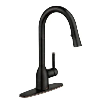 Moen 87233BRB Mediterranean Bronze One-Handle High Arc Pulldown Kitchen Faucet