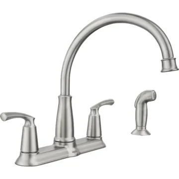 Moen Spot Resist Two-Handle High Arc Kitchen Faucet (SS)