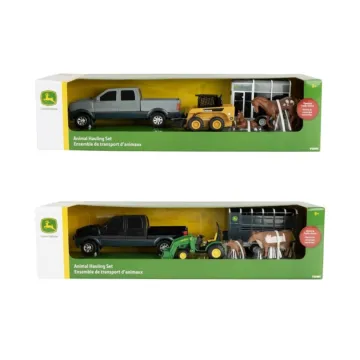 TOMY Ertl 37656A Pickup and Livestock Trailer Set, 3 years and Up