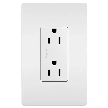 Pass & Seymour radiant® Tamper-Resistant Outlet, White