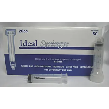 Ideal Instruments® 20 mL Container Size Sterile Sterile/Non-Sterile Disposable Syringe