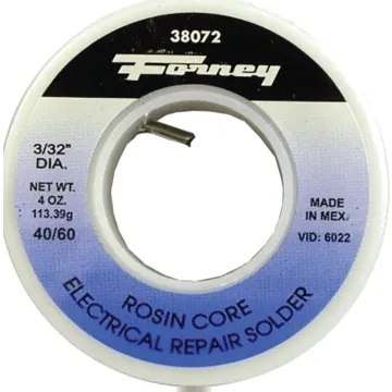 Forney 38072 Solder, Silver/White, 4 oz, Solid