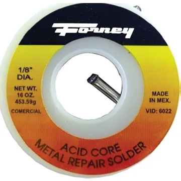 Forney 38103 Solder, 4 oz, Solid, Silver/White, 491 deg F Melting Point