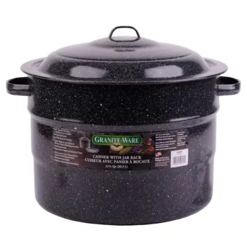 Cinsa Canner With Jar Rack (Black) 21 qt.