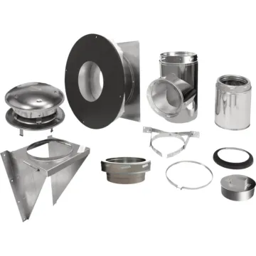 SELKIRK Selkirk Sure-Temp 8 In. Stainless Steel Thru-The-Wall Chimney Support Kit