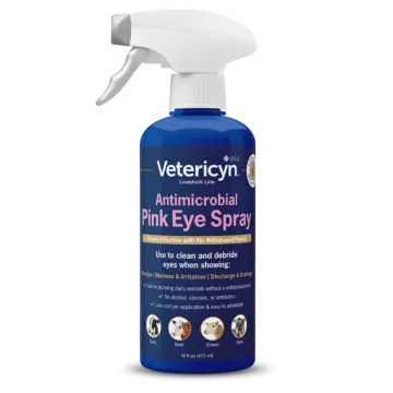 Vetericyn 16 oz 0.0150% Hypochlorous Acid Electrolyzed Water, Sodium Chloride, Phosphates, Sodi Antimicrobial Pink Eye Spray