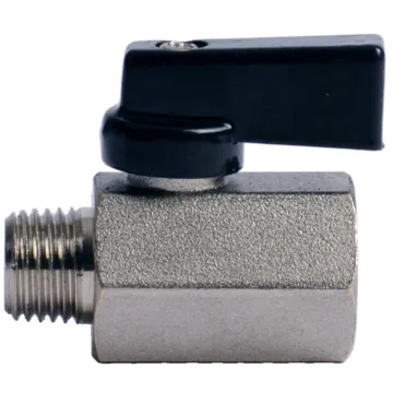 1/4 MXF CHROME ECONOMY MINI BALL VALVE