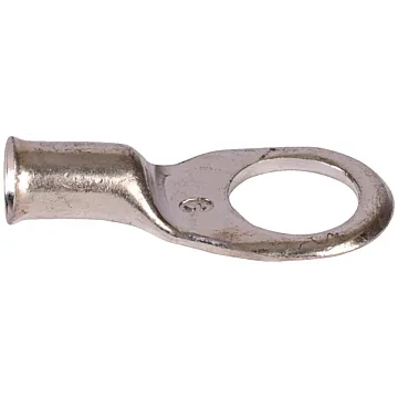FTZ Industries 6 AWG Copper Tin Plated Non-Insulated Heavy Duty Ring Terminal Lug