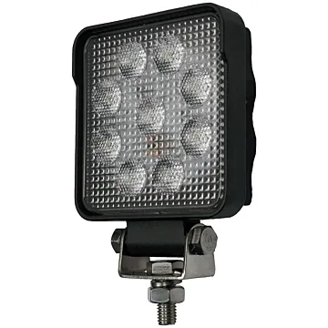 Peterson Pedestal Square Work Light w/ Stripped Leads (White) 4 in. x 4 in.