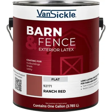 Van Sickle Barn & Fence Exterior Latex (Flat - Ranch Red) Gallon