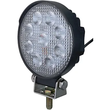 Peterson Pedestal Round Work Light w/ Stripped Leads (White) 4.2 in.