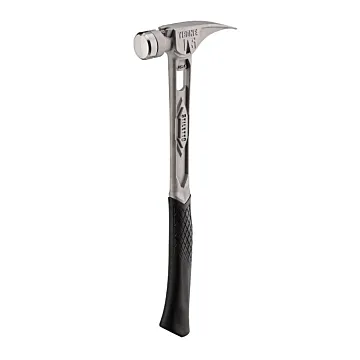 Stiletto TIBONE TIB15SC Smooth/Curved Hammer, 15 oz Head, Smooth, Straight Claw Head, Titanium Head, 17.34 in OAL