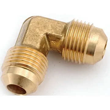 Anderson Metals 754055-06 Tube Elbow, 3/8 in, Flare, 90 deg Angle, Brass, 1000 psi Pressure