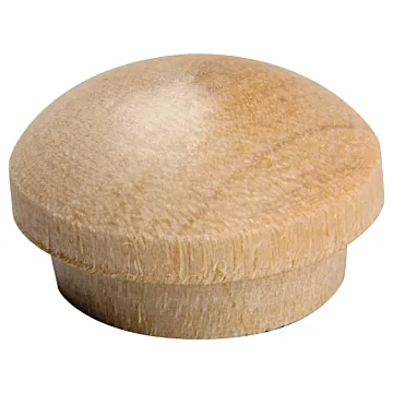 Waddell 8400.38 DP OAK Screw Hole Button, 3/8 in Head, Oak Wood